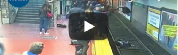 Argentine : sauvetage in extremis d'une femme tombée sur les rails du métro