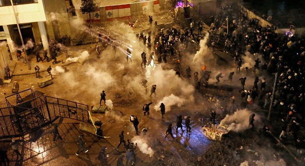 Nouvelles violences à Beyrouth  au 100ème  jour de la contestation