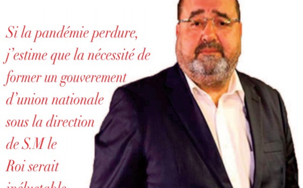 Driss Lachguar, lors de la rencontre virtuelle organisée par la Fondation Lafqui Titouani