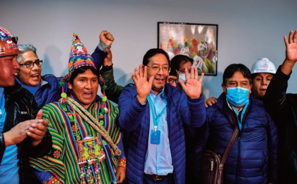 Luis Arce, vainqueur de la présidentielle en Bolivie