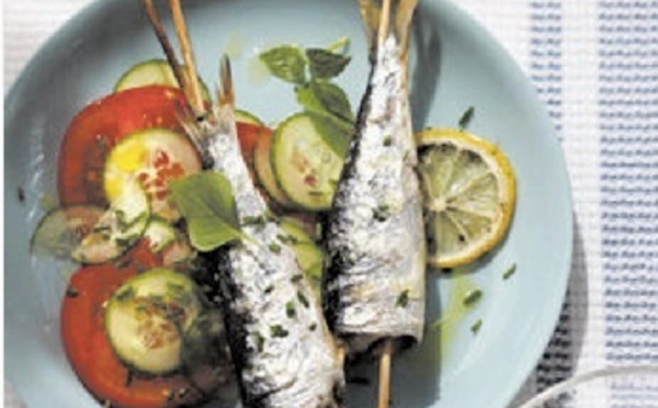 Recette : Brochettes de sardines au curry