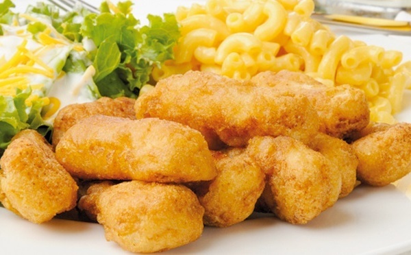 Nuggets de poulet : 60% de gras, 40% de viande