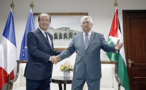 Hollande en visite dans les territoires palestiniens