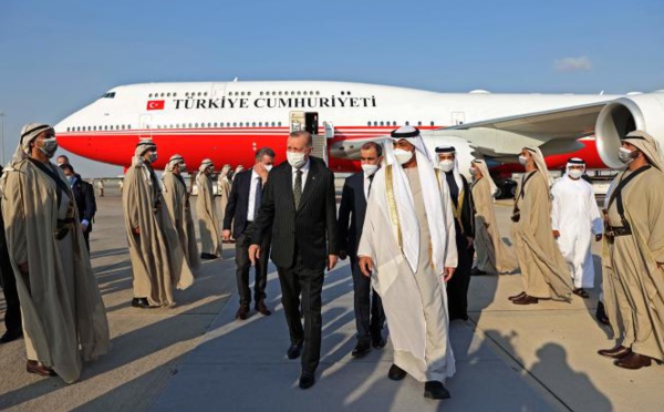 Le président turc en visite aux Emirats