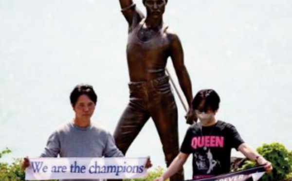 Une statue de Freddie Mercury en Corée du Sud, pays fan de Queen