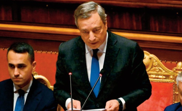 Draghi appelle à un nouveau “pacte” de confiance pour sauver son gouvernement