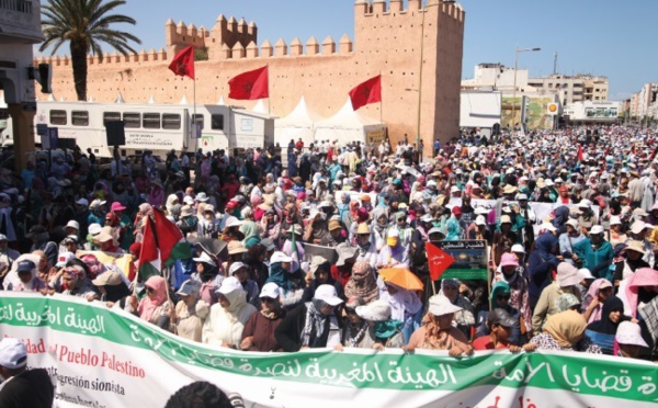 Des marches de soutien au peuple palestinien organisées à travers tout le pays