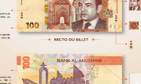 BAM met en circulation le nouveau billet de 100 DH et la nouvelle série de pièces de monnaie