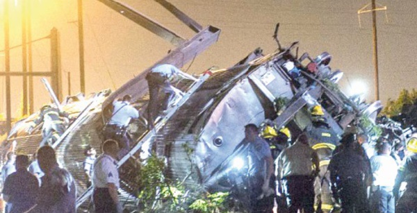 ​Cinq morts dans le déraillement d’un train à Philadelphie aux Etats-Unis