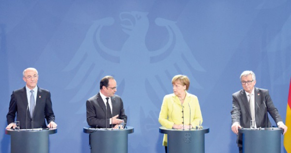 ​La Troïka, Merkel et Hollande  réunis autour de la Grèce à Berlin