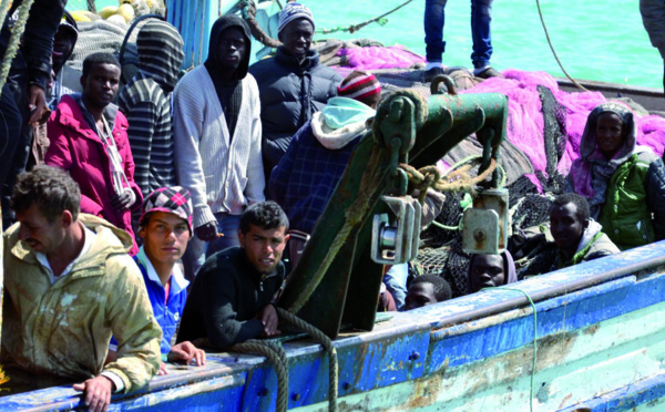 Près de 6.000 migrants sauvés en Méditerranée ce week-end