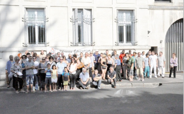 Protestation contre l’expulsion d’un lycéen marocain