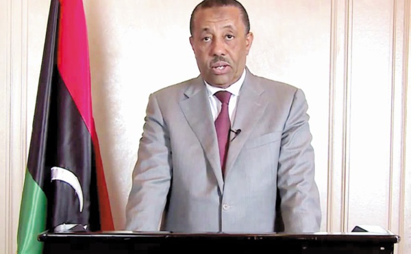 Démission surprise du Premier ministre libyen Abdallah Al-Theni