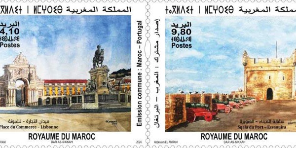 Emission conjointe de deux timbres-poste célébrant les relations historiques entre le Maroc et le Portugal