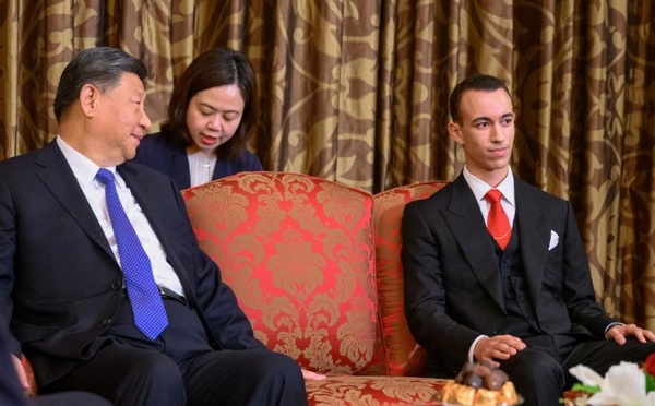 SAR le Prince Héritier Moulay El Hassan  reçoit à Casablanca le Président chinois SEM. Xi Jinping