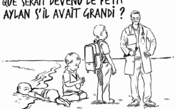 La reine de Jordanie répond au dessin de Charlie Hebdo sur le petit Aylan