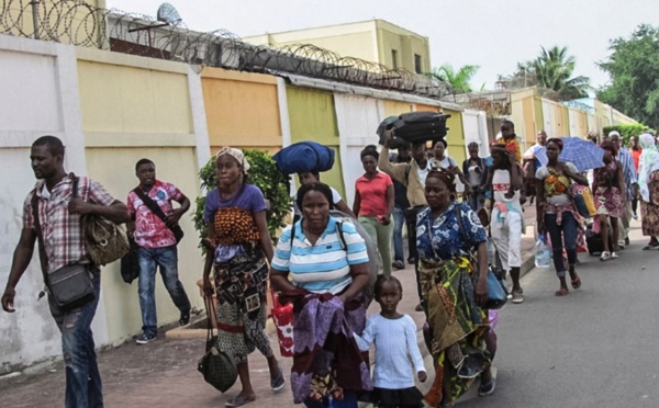 La population fuit massivement le sud de Brazzaville