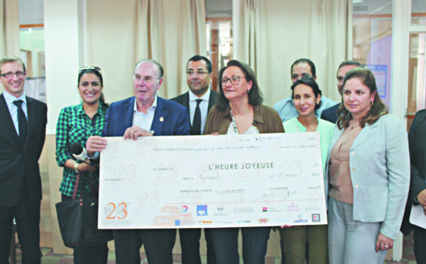 Remise du chèque de la Route du Cœur 2016 à l’Heure Joyeuse