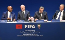 Signature d'un accord de siège du Bureau Afrique de la FIFA au Maroc